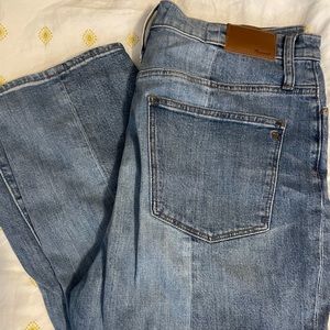 Madewell Dual-Toned “Classic Straight” Jeans